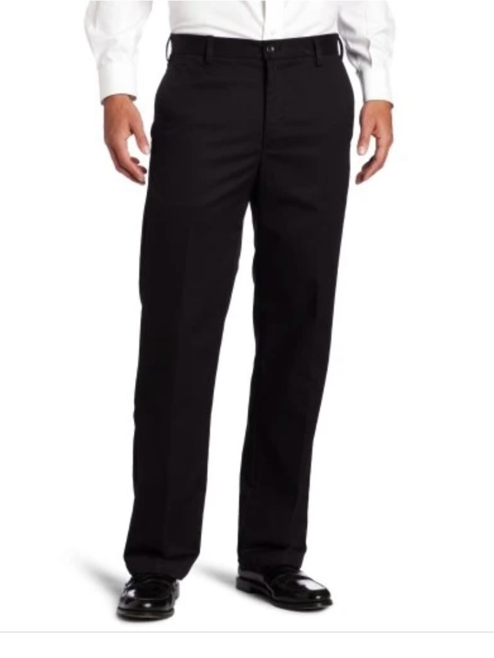 IZOD Flat Front Black Dress Pant